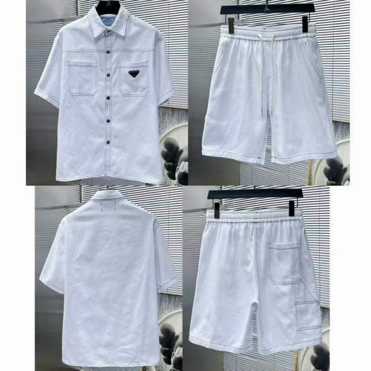 Picture of Prada Shirt Pant Suits _SKUPradaM-3XLjltr16824370